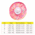Schattige donut huisdier herstel halsband zachte conus voor katten honden roze maat XS tot XL - XS / Roze