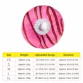 Schattige donut huisdier halsband voor honden katten anti-bijt zachte bescherming maattabel. - XS / Rozerood