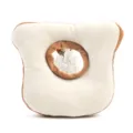 Cute toast shaped pet Elizabethan collar soft plush cat anti licking recovery cone for cats dogs - Size M (Max Head Circumference 23cm) / Toast