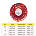 Huisdier kat halsband zachte donut vorm koffie kleur bescherming maat XS tot XL - XS / koffiekleur