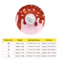 Collier de récupération pour animaux donut, col doux réglable anti-morsure avec tableau des tailles - Bicolore