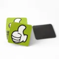 Square thumbs up magnetic stickers for classroom teaching, reward and decoration use 20pcs - Green