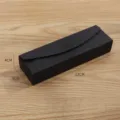 Lunga scatola di carta da forno nera per biscotti torta di luna cioccolato 23x7x4cm - Confezione da 10-499 Pezzi / Nero