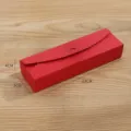 Scatola di carta lunga rossa per dolci biscotti imballaggio, scatola rettangolare 23x7x4cm - Confezione da 10-499 Pezzi / Rosso