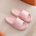 Pink slide sandals, comfortable bathroom slippers, casual indoor and outdoor anti-slip footwear. - 36-37 / Pink