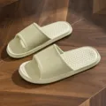 Light green home slippers for men and women, non-slip EVA bathroom sandals for indoor wear. - 36-37 / Green