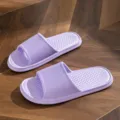 Comfortable lightweight EVA couple slippers, anti-slip indoor and bathroom shower sandals. - 36-37 / Purple