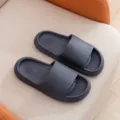 Bequeme dicke Badeschuhe Hausschuhe für Damen und Herren, rutschfeste Sommersandalen Alltag. - Dunkelgrau