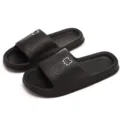 Schwarze EVA Hausschuhe fur Paare mit Barmotiv, leichte Hausschuhe fur Damen und Herren. - 40-41 / Schwarz