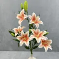 Artificial lily flowers simulation floral arrangement for home decor and wedding table centerpieces. - Size 10