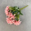 Künstlicher 7-Kopf rosa Dahlien Blumenstrauß Kunstblumen für Heimdekoration Hochzeit. - Herbstrosa