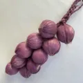 Kuenstliche violette Knoblauchhaengekordel Deko Gemuese Modell fuer Bauernhof Restaurant - Rote Zwiebel