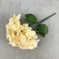 Artificial Hydrangea 5 Prongs Large Petals Silk Flower Home Wedding Decoration SKU 1Pc - Light Champagne