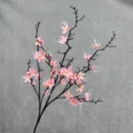 Künstlicher Magnolien Blumen Zweig 9 Gabeln Seidenblumen Deko Hochzeit Heimdekoration - Champagnerrosa