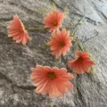 Artificiel PU cosmos fleur à tige unique, bouquet de marguerites souples pour décor maison mariage. - Taille 6