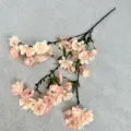 Branche de fleur de cerisier artificielle fleur en soie décoration florale DIY maison. - Orange Clair