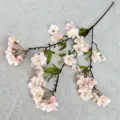 Branche de fleurs de cerisier artificielles en soie pour décoration maison arrangement floral DIY - Rose chair