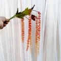Flor artificial colgante de cuentas, rama de planta naranja para decoración de techo de bodas. - Naranja