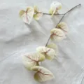 Pianta artificiale ramo di foglia di monstera a 2 punte decorazione d'interni stile nordico. - Verde chiaro