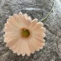 Single branch PU gerbera daisy artificial flower for home decor and wedding arrangement soft rubber. - Size 8