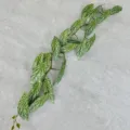 Artificial green plant vine artificial creeper garland for wall home decor - Caladium Leaf Rattan White Dots