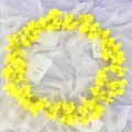 Guirlanda de vid de flores amarillas artificiales para decoración de bodas y techo de fiesta. - Amarillo