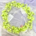 Guirnalda de vid de flores verdes artificiales para boda fiesta decoracion de pared. - Verde