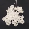 Kunstmatige witte kersenbloesem tak voor huwelijk feest boog home decor nep bloem. - Verdicht wit