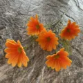 Fausse branche de fleur de marguerite orange pour deco maison bouquet mariage artificiel. - N° 18