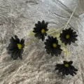 Fausse fleur de cosmos noire seule branche bouquet de marguerites de simulation pour la décoration. - N° 25