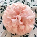 Künstliche Seidenblumen Kugel Hibiskus Kopf für Hochzeit Party Dekoration und DIY Kränze. - Rosa