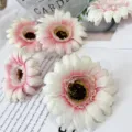 Artificial gerbera daisy flowers simulation floral heads for home table decor photography props - Pink Heart Charm