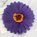 Purple artificial gerbera daisy flower head for home decor, wall decoration and DIY crafts. - Dark Purple