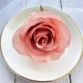 Artificial rose flower head pink silk floral for wedding party home table decoration craft diy - Light Pink