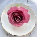 Artificial rose flower head for DIY crafts, wedding decor, table centerpiece, and corsage accessories. - Dusty Pink