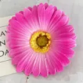 Testa di fiore di gerbera artificiale rosa finto floreale decorazione per la casa - Rosso rosa