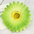 Testa di fiore di crisantemo verde artificiale per decorazione di ghirlanda e parete casa. - Verde chiaro