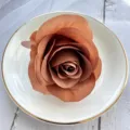 Artificial rose flower head for DIY wedding party home table decoration craft supplies - Light Coffee