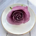 Artificial rose flower head for wedding home decor table centerpiece craft supply detail - Purple