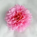 Artificial pink peony flower head for wedding home decor and DIY floral craft accessories. - Pink