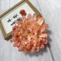 Artificial peach pink chrysanthemum flower head for hotel mall window floral arrangement wall decor. - Dusty Pink
