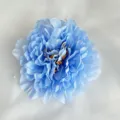 Light Blue Artificial Peony Flower Head Fabric DIY Wedding Home Decor Accessory - Light Blue