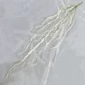 Blanca planta artificial colgante zarcillo, vid floral decorativa plástico blando boda. - Blanco