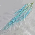 Hermosa planta artificial colgante rama de vid de sauce azul flor falsa para bodas hotel - Azul Celeste