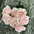 Artificial rose bouquet pink silk flowers for wedding arch party decoration floral arrangement SKU - Light Pink