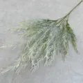 Artificial jade ribbon grass simulation green plant branch for home wedding floral decoration. - White Green