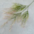 Artificial asparagus fern branch fake green plant wedding floral decor home table center - Light Pink