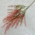 Artificial grass plant branch fake foliage home wedding floral decoration props 1pcs - Light Red