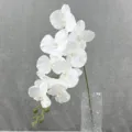 Kunstmatige witte phalaenopsis orchidee bloem tak huisdecoratie neppe bloemstuk vaas. - 1