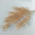 Gold artificial rime grass branch for wedding background decor fake plant home ornament - Bright Gold